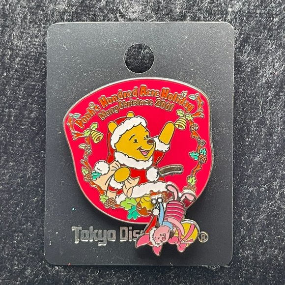 Winnie The Pooh Hundred Acre Holiday Christmas 2001 Pin Tokyo Disneyland - Picture 4 of 4